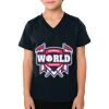 2156 Toddler Fine Jersey V-Neck T-Shirt Thumbnail