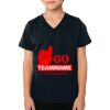 2156 Toddler Fine Jersey V-Neck T-Shirt Thumbnail